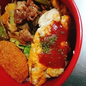 粉チーズ入りスクランブルエッグ